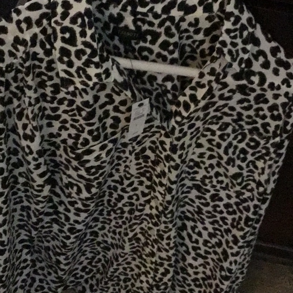 NWT black and white animal print from Talbots